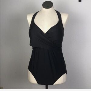 Time and Tru Black Women's One Piece Swimsuit